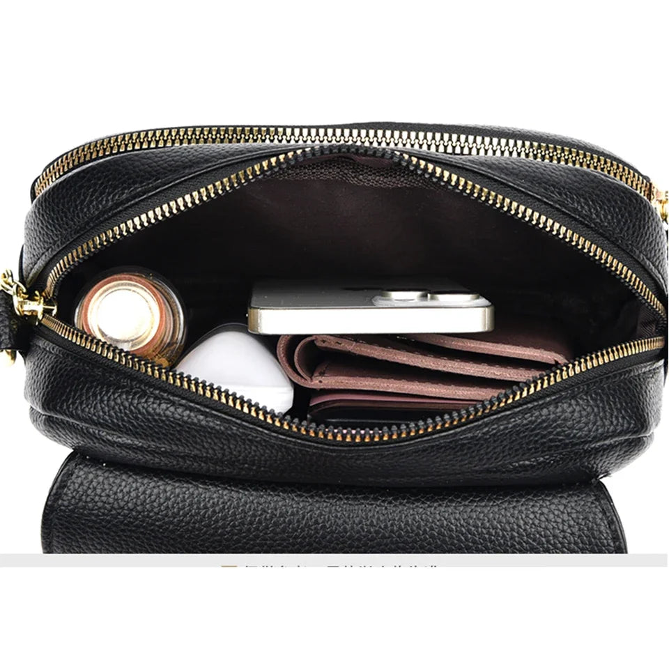 Elegant Leather Crossbody Bags for Women - Designer Shoulder Purses  Small Messenger Bags - ZOOMNSTORE