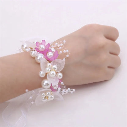 Elegant Girls Headband Imitated Pearl Hair Headdress Baby GirlsFlower Wreath Bride Garland Head Hoop Wedding Headbands Hair - ZOOMNSTORE