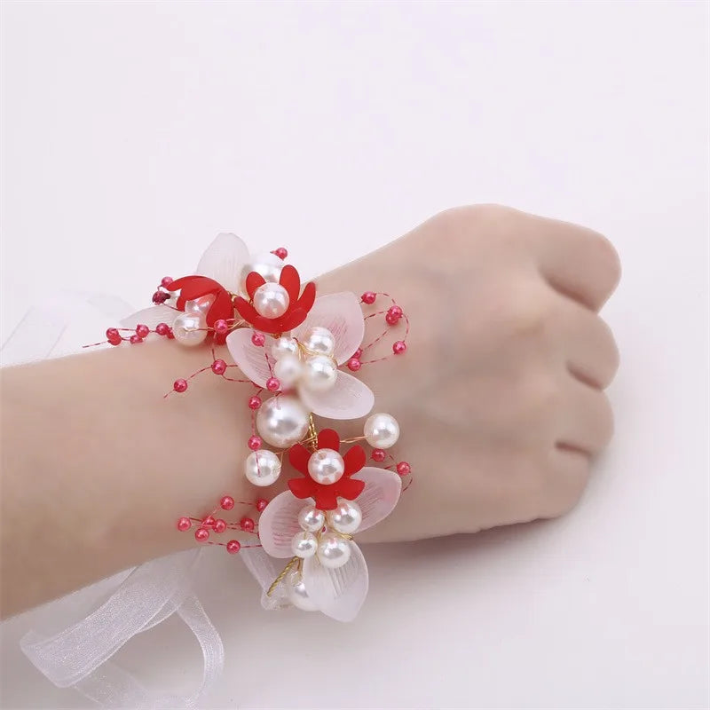 Elegant Girls Headband Imitated Pearl Hair Headdress Baby GirlsFlower Wreath Bride Garland Head Hoop Wedding Headbands Hair - ZOOMNSTORE