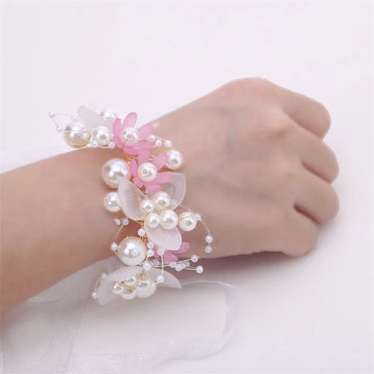 Elegant Girls Headband Imitated Pearl Hair Headdress Baby GirlsFlower Wreath Bride Garland Head Hoop Wedding Headbands Hair - ZOOMNSTORE