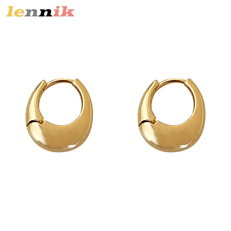 Elegant Stud Earrings - Women's 3D Metal Copper Design | Flattering Face Gift - ZOOMNSTORE