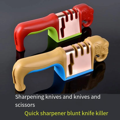 Elephant Multi-Functional Sharpener - Kitchen Knife  Scissors Sharpener Stone - ZOOMNSTORE