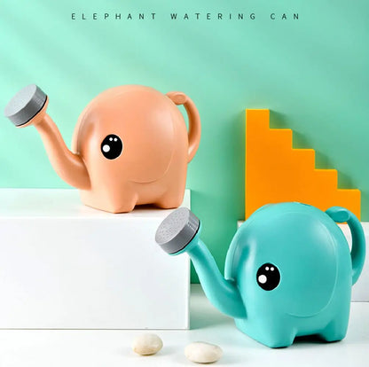 Elephant Watering Can - 2500ml Cute Cartoon Plastic Garden Watering Pot for Kids - ZOOMNSTORE