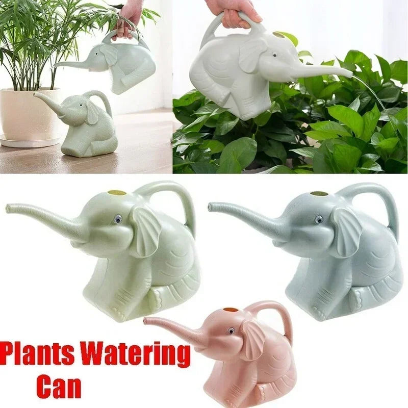 Elephant Watering Can - Cute Plastic Garden Irrigation Tool for Outdoor Plants - ZOOMNSTORE