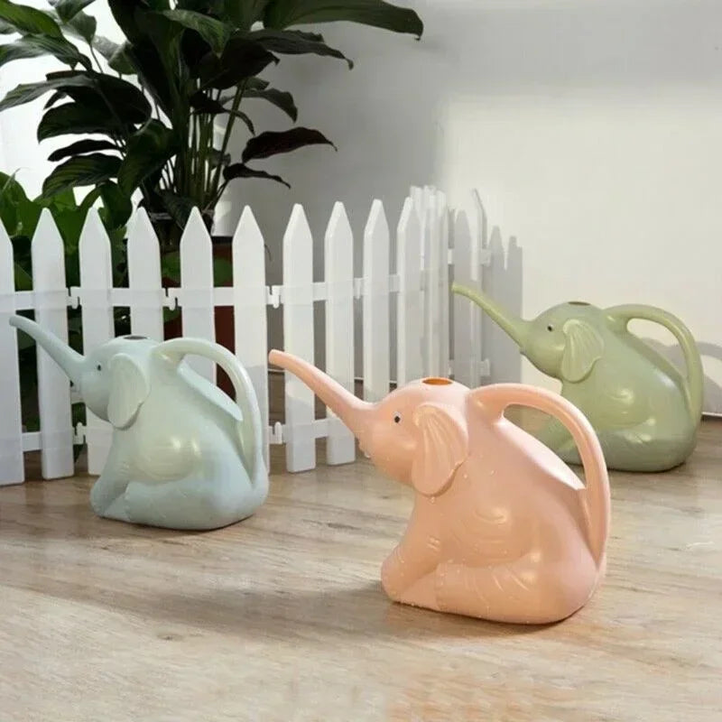 Elephant Watering Can - Cute Plastic Garden Irrigation Tool for Outdoor Plants - ZOOMNSTORE