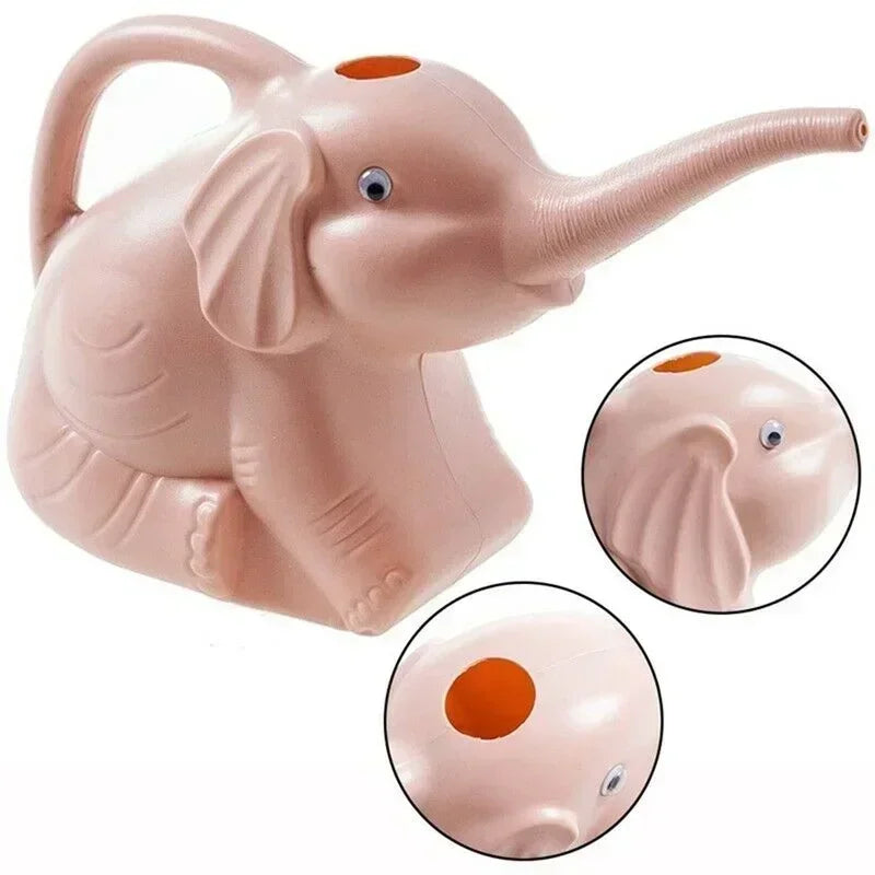 Elephant Watering Can - Cute Plastic Garden Irrigation Tool for Outdoor Plants - ZOOMNSTORE