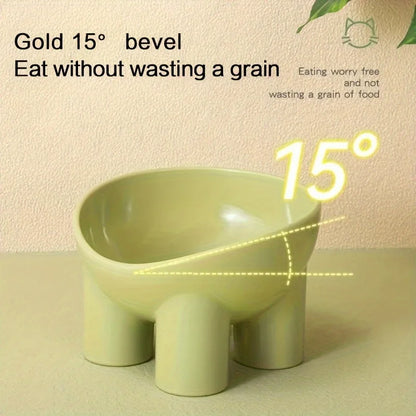 Elevated Cat Bowl - Durable Plastic Pet Bowl with Raised Feeding Stand for Cats & Dogs - ZOOMNSTORE