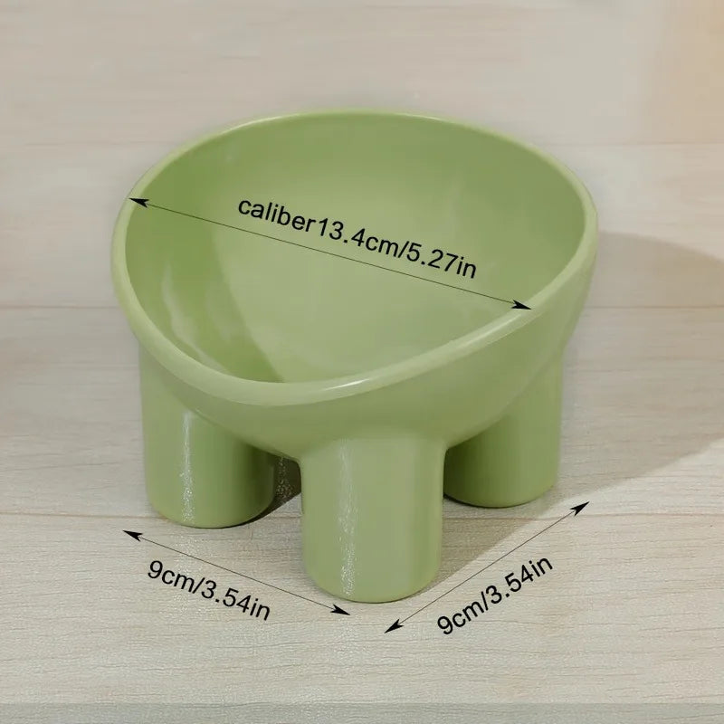 Elevated Cat Bowl - Durable Plastic Pet Bowl with Raised Feeding Stand for Cats & Dogs - ZOOMNSTORE
