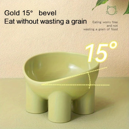 Elevated Cat Bowl - Durable Plastic Pet Bowl with Raised Feeding Stand for Cats & Dogs - ZOOMNSTORE
