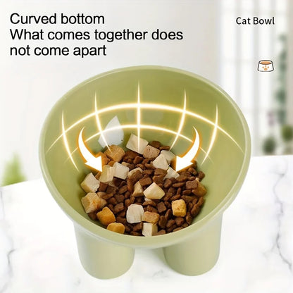 Elevated Cat Bowl - Durable Plastic Pet Bowl with Raised Feeding Stand for Cats & Dogs - ZOOMNSTORE