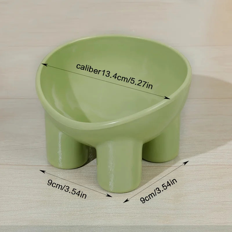 Elevated Cat Bowl - Durable Plastic Pet Bowl with Raised Feeding Stand for Cats & Dogs - ZOOMNSTORE