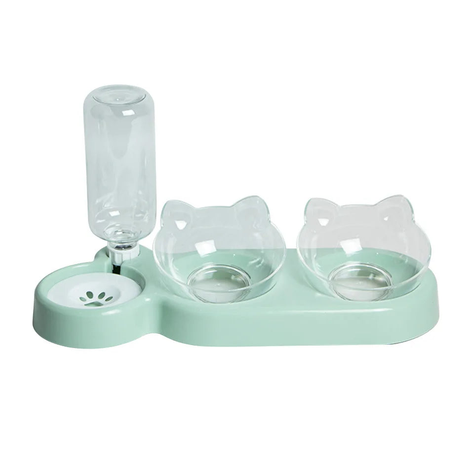 Elevated Pet Bowls - Durable Double Feeder for Cats and Dogs - ZOOMNSTORE