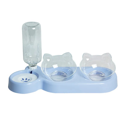 Elevated Pet Bowls - Durable Double Feeder for Cats and Dogs - ZOOMNSTORE