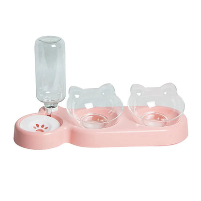 Elevated Pet Bowls - Durable Double Feeder for Cats and Dogs - ZOOMNSTORE