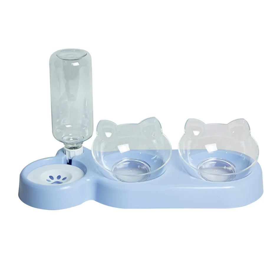 Elevated Pet Bowls - Durable Double Feeder for Cats and Dogs - ZOOMNSTORE