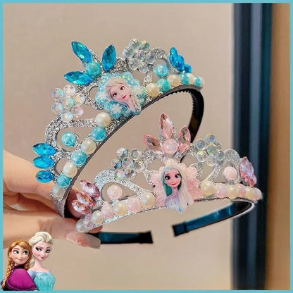 Disney Frozen Princess Elsa Girl Crown Birthday Party Gift Headband and head accessory - ZOOMNSTORE