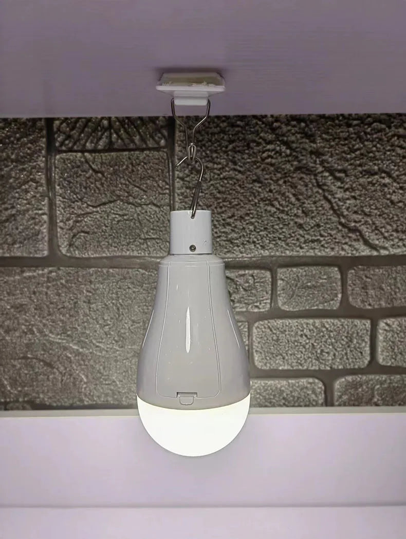 Emergency LED Bulb | Smart Charging Globe Light with 18650 Battery & Flicker-Free Hook - ZOOMNSTORE
