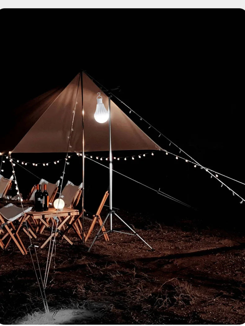 Emergency LED Bulb | Smart Charging Globe Light with 18650 Battery & Flicker-Free Hook - ZOOMNSTORE