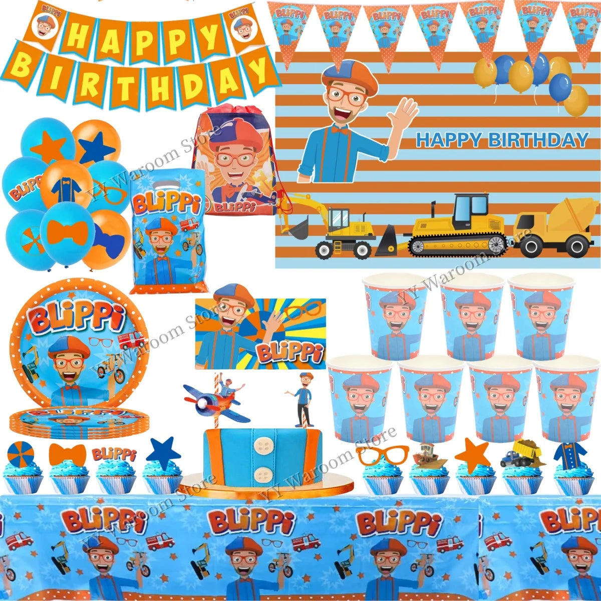 English Teacher Birthday Party Supplies - Disposable Tableware Tablecloth Plates Cups Gift Bags Kid Party Favors - ZOOMNSTORE