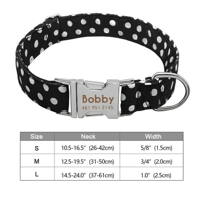 Personalized Engraved Dog Collar - Custom Nylon Pet ID Tag for Small  Large Dogs - ZOOMNSTORE