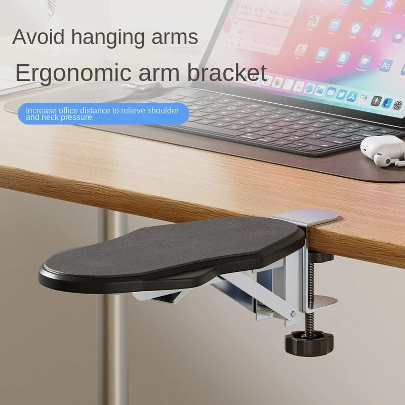 Ergonomic Foldable Desk Arm Rest  Wrist Support Pad with Rotating Mouse Pad Holder - ZOOMNSTORE