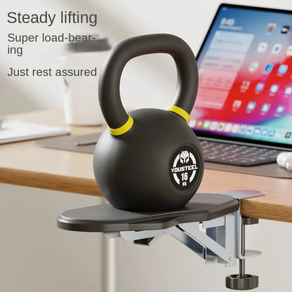 Ergonomic Foldable Desk Arm Rest  Wrist Support Pad with Rotating Mouse Pad Holder - ZOOMNSTORE