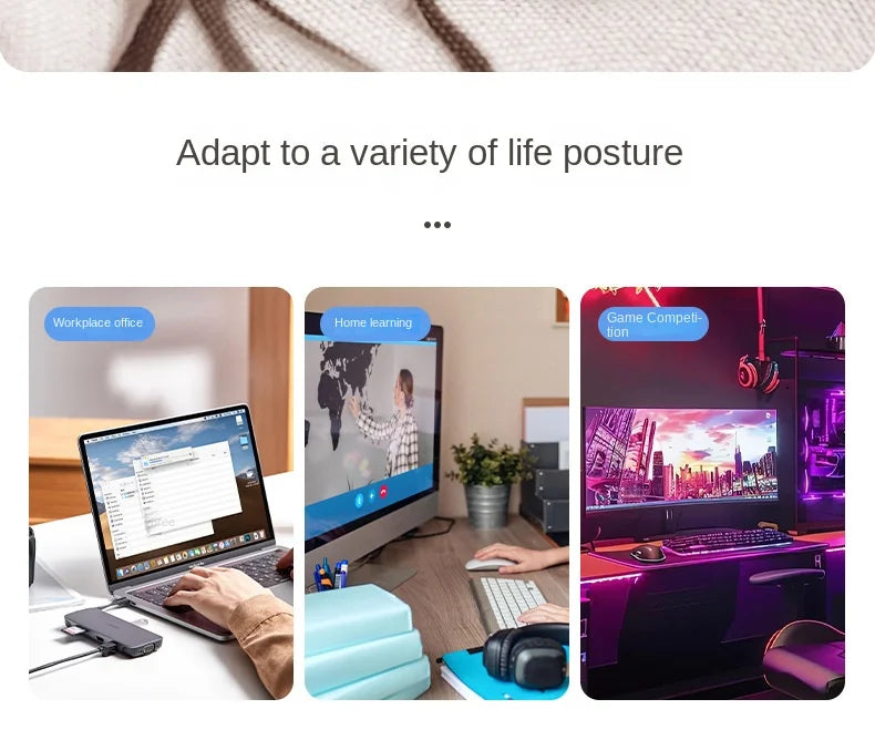 Ergonomic Foldable Desk Arm Rest  Wrist Support Pad with Rotating Mouse Pad Holder - ZOOMNSTORE