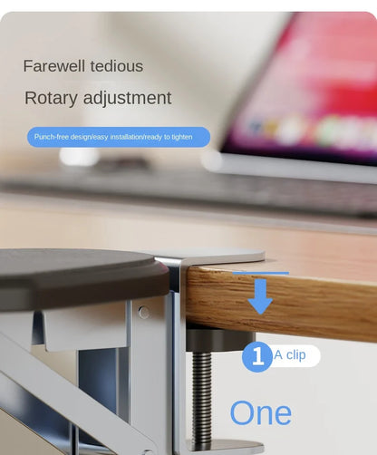 Ergonomic Foldable Desk Arm Rest  Wrist Support Pad with Rotating Mouse Pad Holder - ZOOMNSTORE