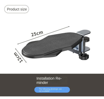 Ergonomic Foldable Desk Arm Rest  Wrist Support Pad with Rotating Mouse Pad Holder - ZOOMNSTORE