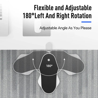 Ergonomic Foldable Desk Arm Rest  Wrist Support Pad with Rotating Mouse Pad Holder - ZOOMNSTORE