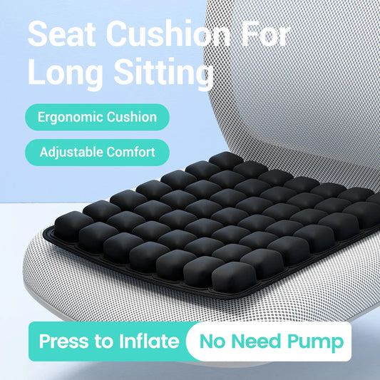 Ergonomic Chair Cushion – Adjustable Inflatable Office Seat Pad for Long Sitting Comfort - ZOOMNSTORE