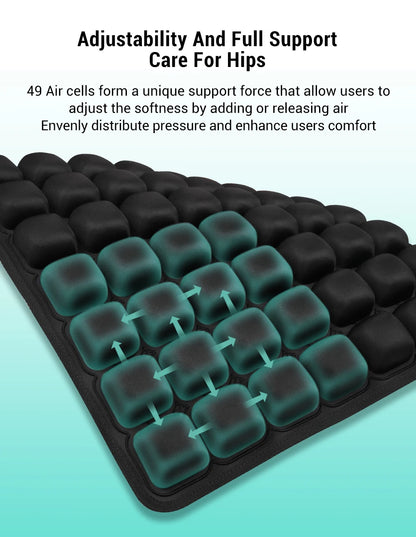 Ergonomic Chair Cushion – Adjustable Inflatable Office Seat Pad for Long Sitting Comfort - ZOOMNSTORE