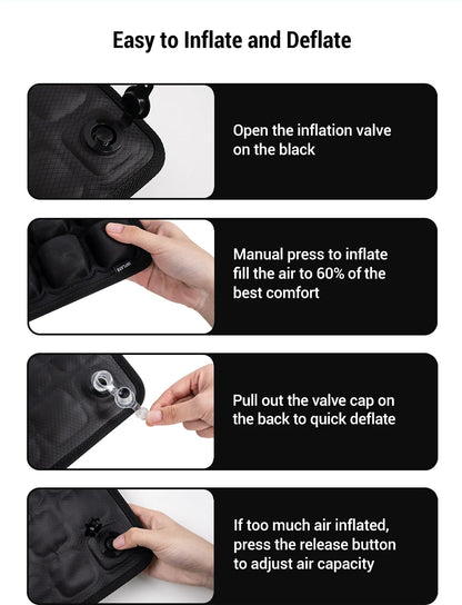 Ergonomic Chair Cushion – Adjustable Inflatable Office Seat Pad for Long Sitting Comfort - ZOOMNSTORE