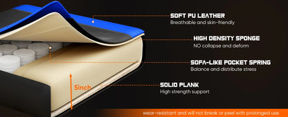 Ergonomic Gaming Chair – Adjustable Racing PU Leather Desk Chair with Lumbar Support - ZOOMNSTORE