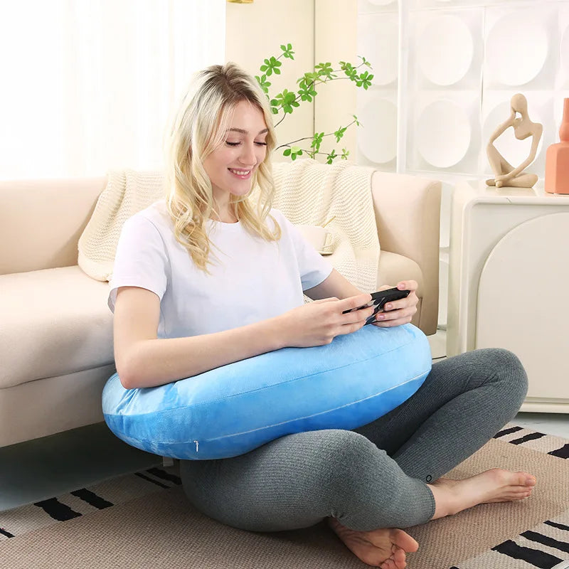 Ergonomic Gaming Pillow – U Shaped Lap Pillow with Elbow Rest & Arm Support - ZOOMNSTORE