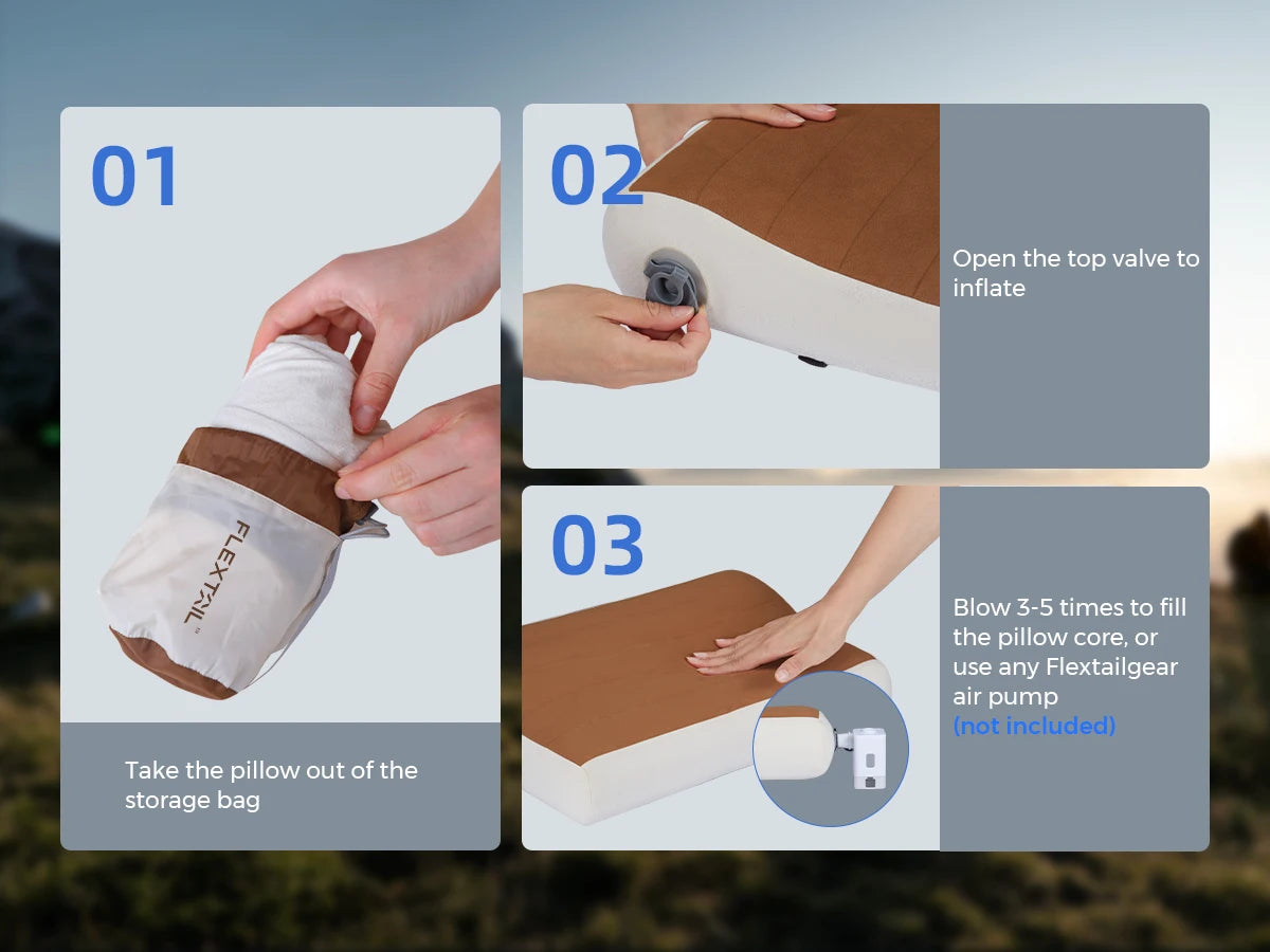 Ergonomic Inflatable Pillow – Dual Neck Support Travel Cushion with Adjustable Elevation - ZOOMNSTORE