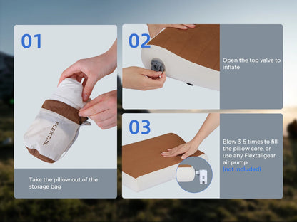 Ergonomic Inflatable Pillow – Dual Neck Support Travel Cushion with Adjustable Elevation - ZOOMNSTORE