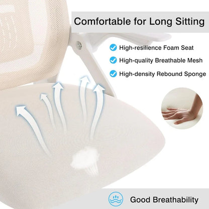 Ergonomic Office Chair - Adjustable Desk Chair With Mesh Lumbar Support & Rolling Swivel - ZOOMNSTORE