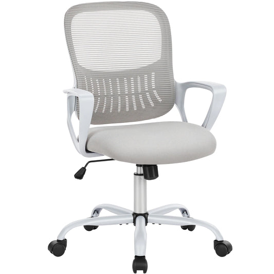 Ergonomic Office Chair - Mesh Back With Lumbar Support | Adjustable Height & Flip-Up Armrests - ZOOMNSTORE