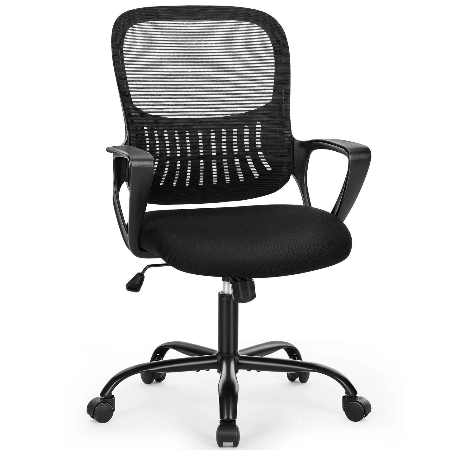 Ergonomic Office Chair - Mesh Back With Lumbar Support | Adjustable Height & Flip-Up Armrests - ZOOMNSTORE