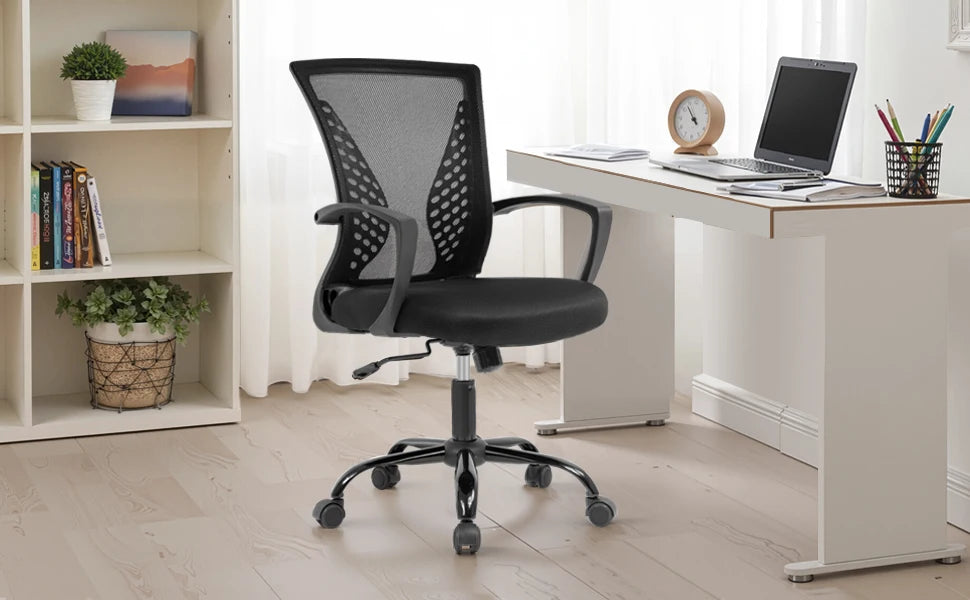 Ergonomic Office Chair - Mesh Desk Chair with Lumbar Support & Adjustable Height - ZOOMNSTORE