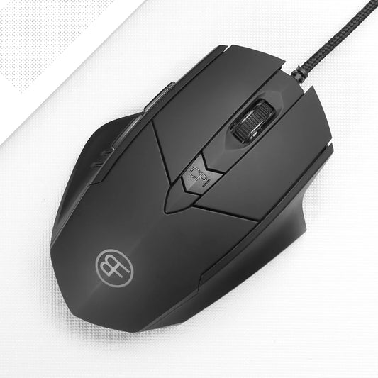 USB Wired Mouse, 7200 DPI Corded Computer Mouse with 6-Button Cord Ergonomic Mice, Officeand game Mouse for Laptop PC Desktop - ZOOMNSTORE