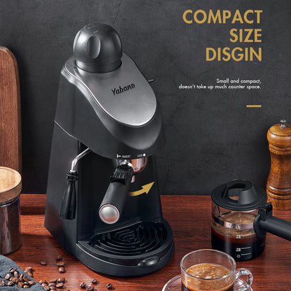 Yabano Espresso Machine, 3.5Bar Espresso Coffee Maker, Espresso and Cappuccino Machine with Milk Frother, Espresso Maker with St - ZOOMNSTORE