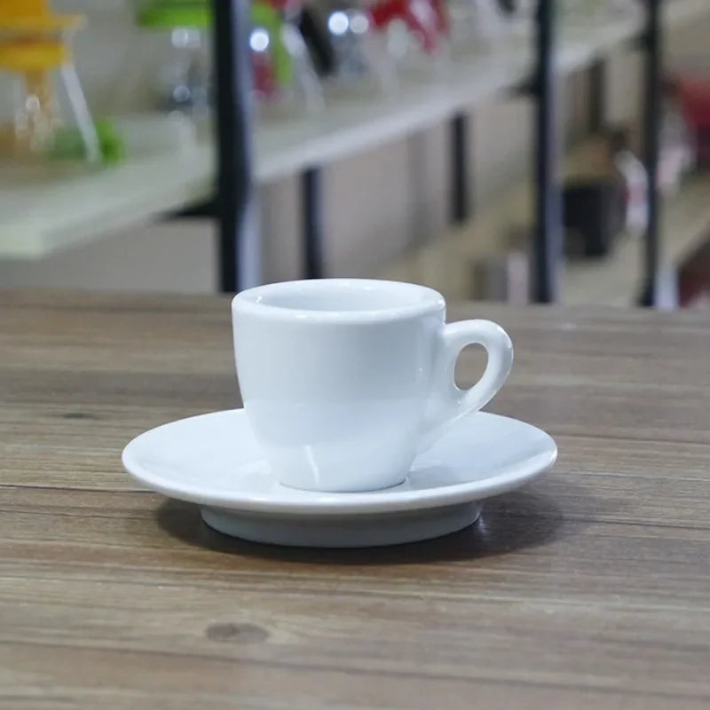 Espresso Cup And Saucer – Professional Espresso Mug Classic Italian Style Set - ZOOMNSTORE