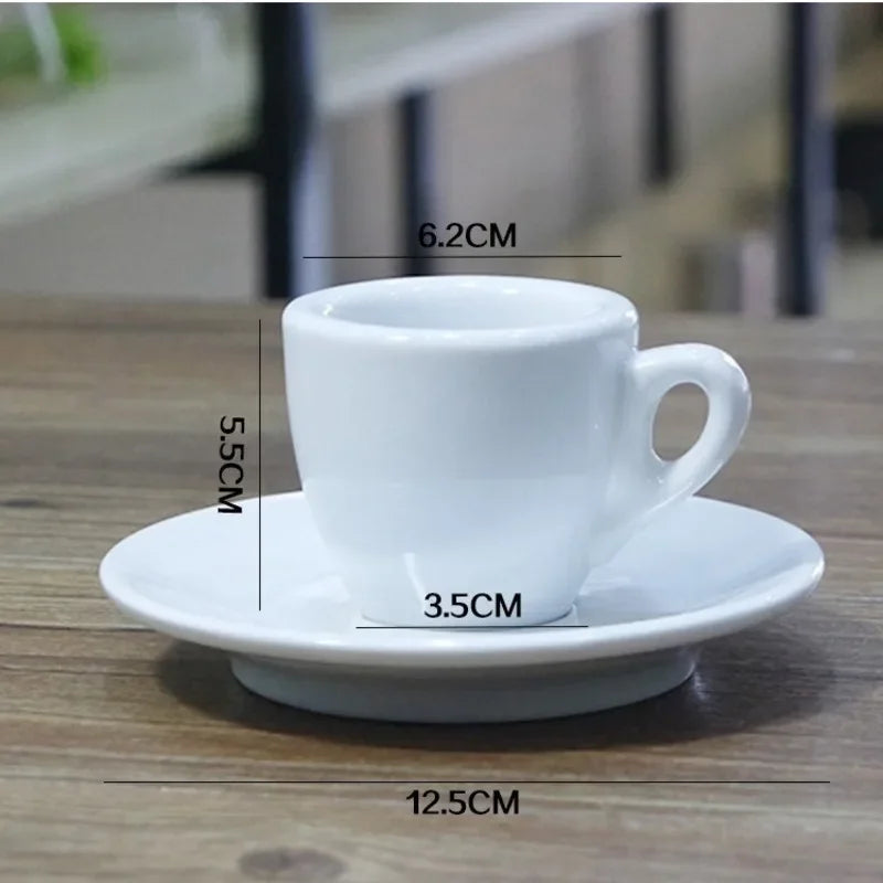Espresso Cup And Saucer – Professional Espresso Mug Classic Italian Style Set - ZOOMNSTORE