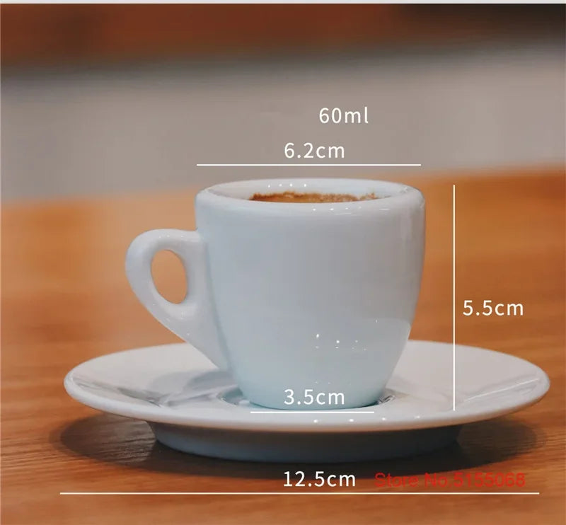 Espresso Cup And Saucer – Professional Espresso Mug Classic Italian Style Set - ZOOMNSTORE