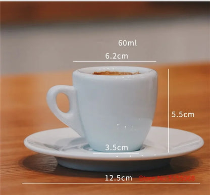 Espresso Cup And Saucer – Professional Espresso Mug Classic Italian Style Set - ZOOMNSTORE