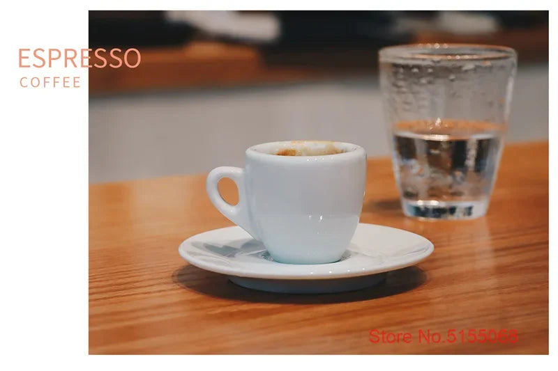 Espresso Cup And Saucer – Professional Espresso Mug Classic Italian Style Set - ZOOMNSTORE
