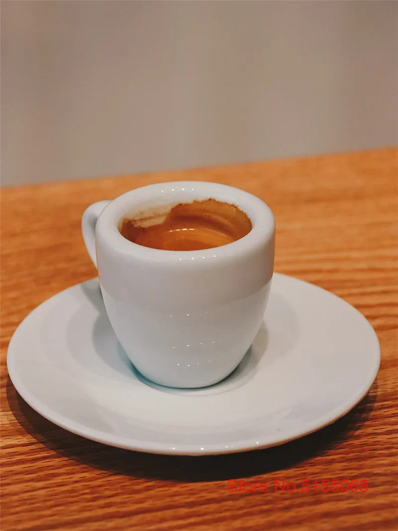 Espresso Cup And Saucer – Professional Espresso Mug Classic Italian Style Set - ZOOMNSTORE