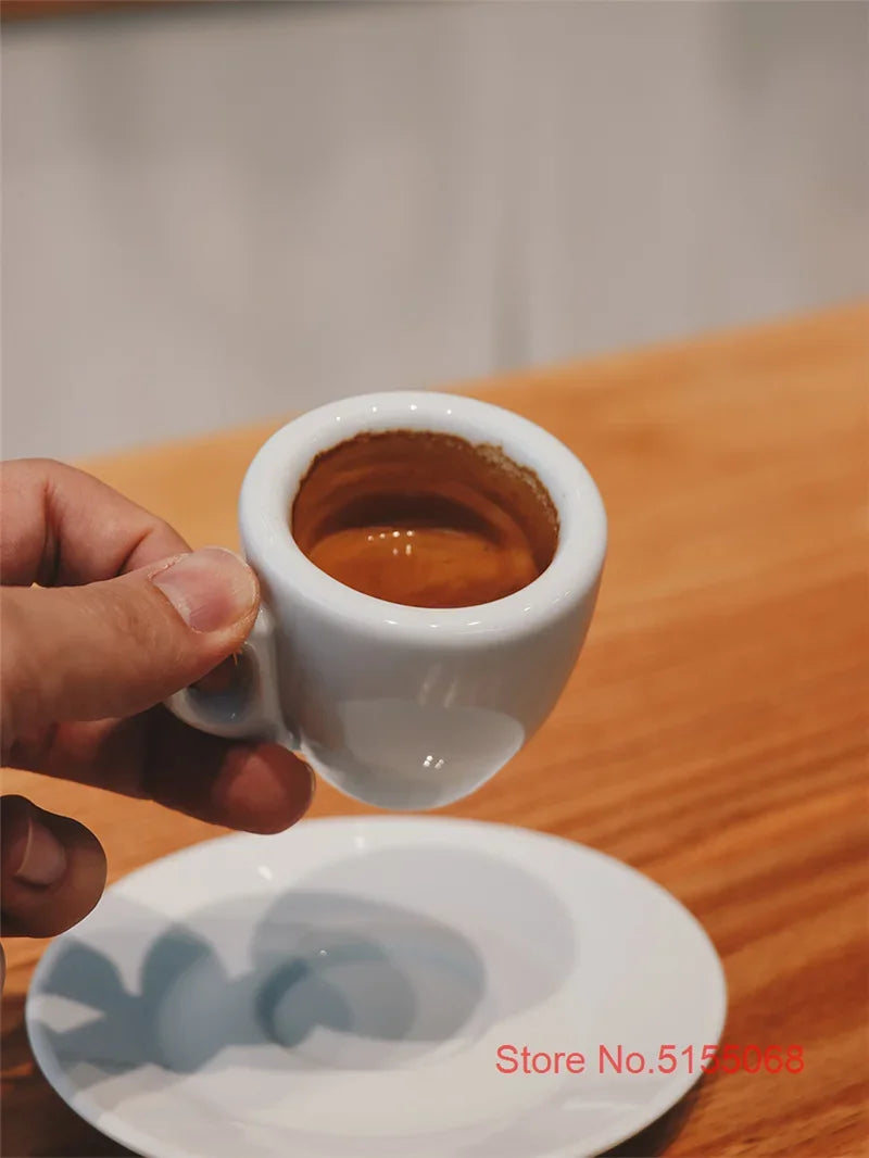 Espresso Cup And Saucer – Professional Espresso Mug Classic Italian Style Set - ZOOMNSTORE